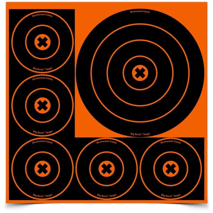 Big Burst 8 Inch & 4 Inch Bull's-Eye Target, 3 Sheets