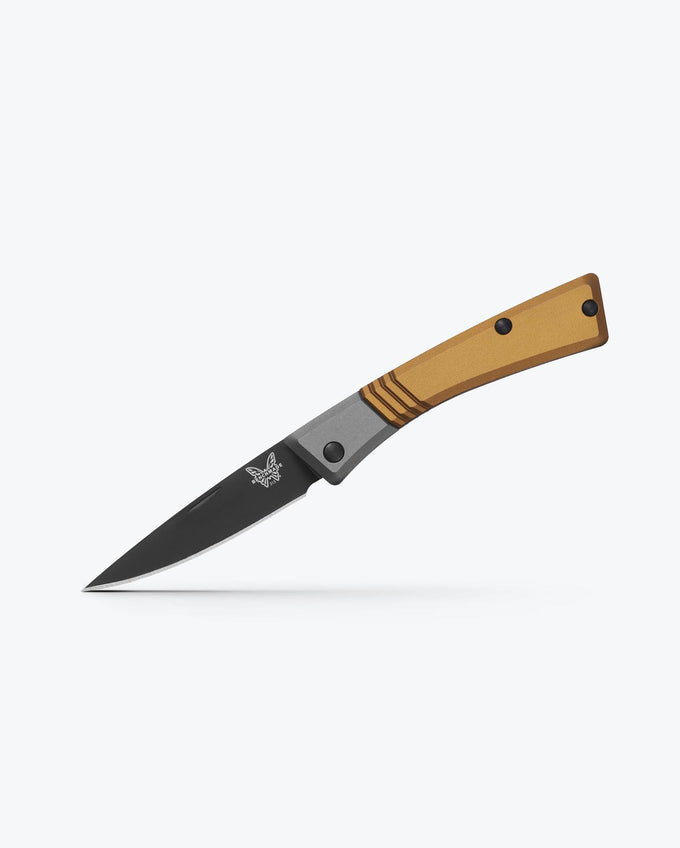 Benchmade 315BK-01 Successor - Burnt Brass Aluminum - DLC M390 Drop Point Blade | BM-315BK-01