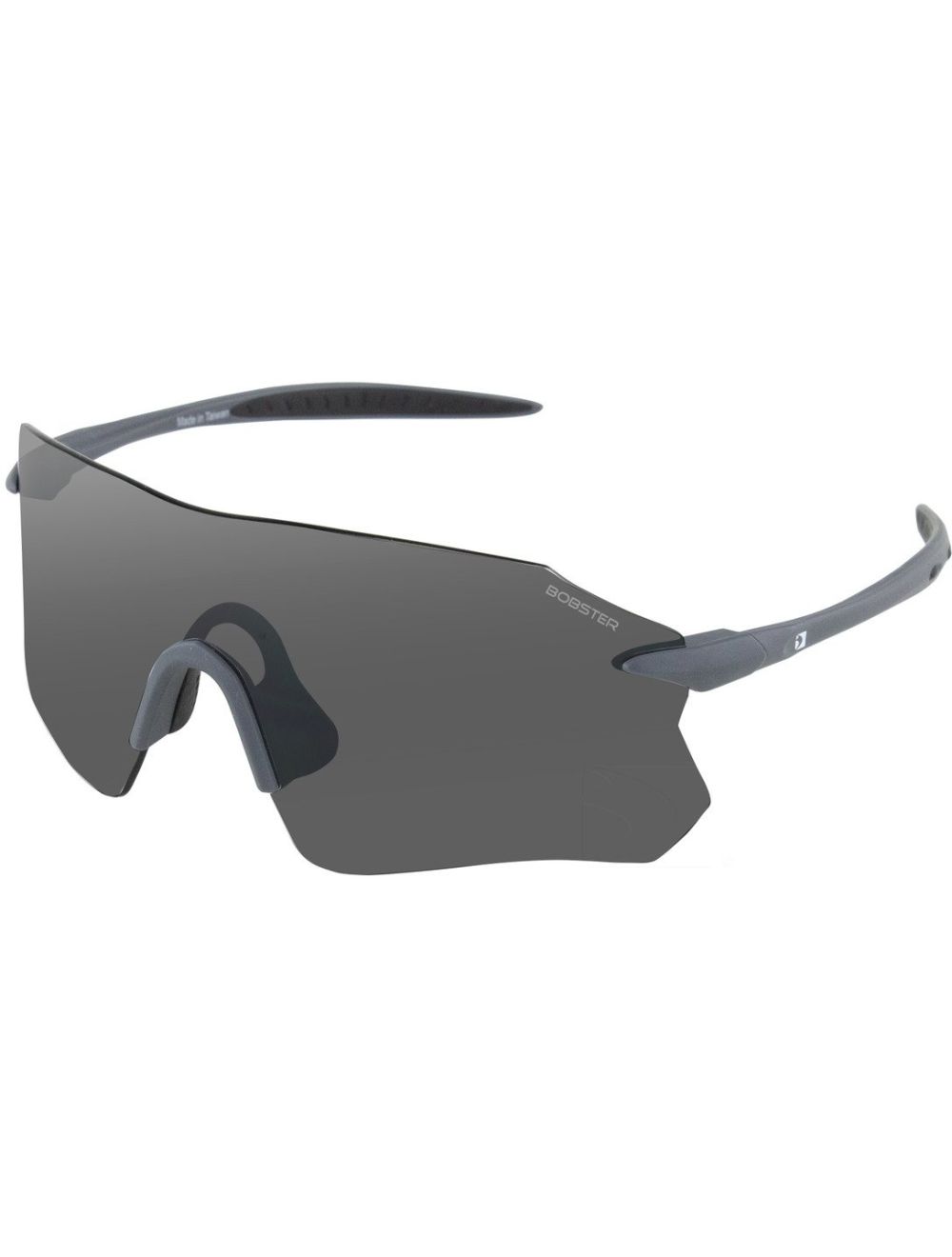 Aero Sunglasses - Matte Gray Frame w/ Smoke Silver Mirror Lens