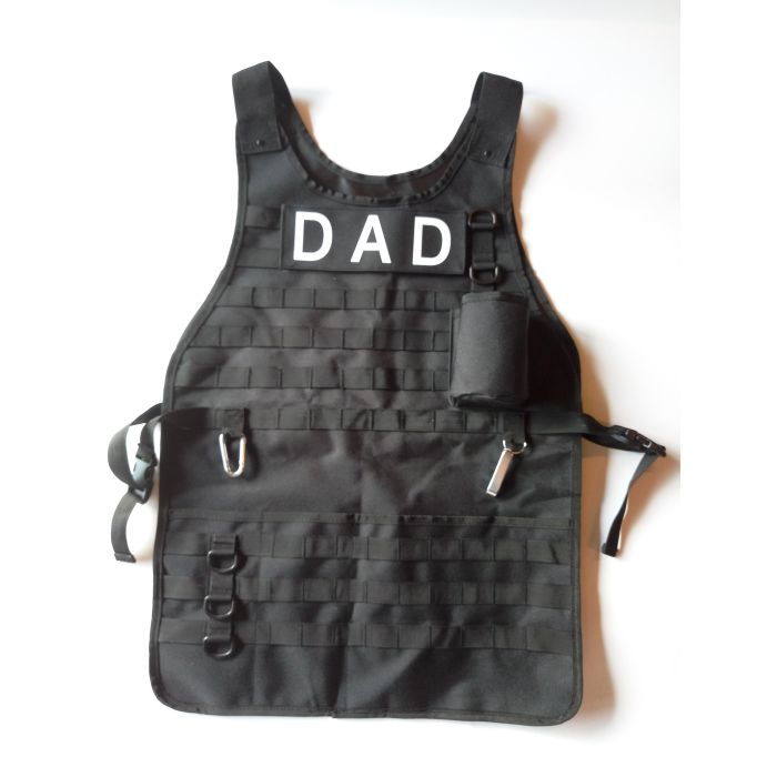 Tactical BBQ Apron w/ Carabiner and Bottle Opener