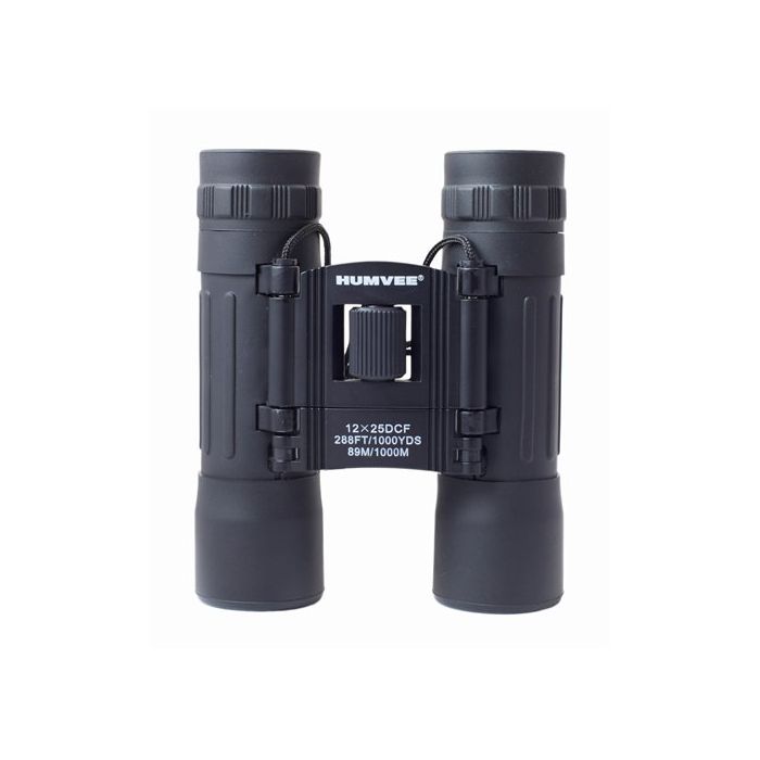 Humvee Compact Rubber Binocular - 12 x 25