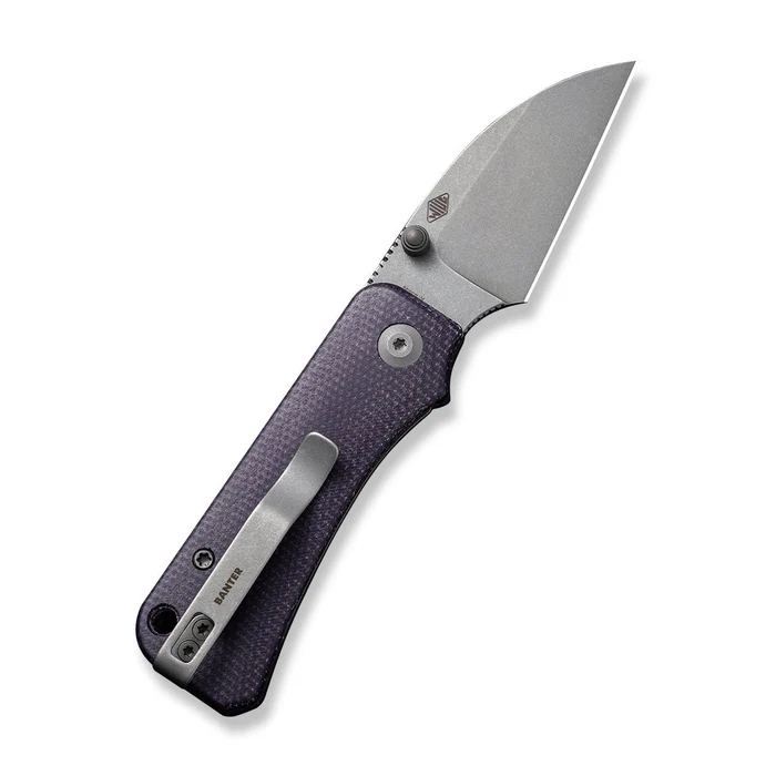 CIVIVI Baby Banter Wharncliffe Thumb Stud Knife Micarta Handle (2.32"" Nitro-V Blade) C19068SC-2 | CIV-C19068SC-2
