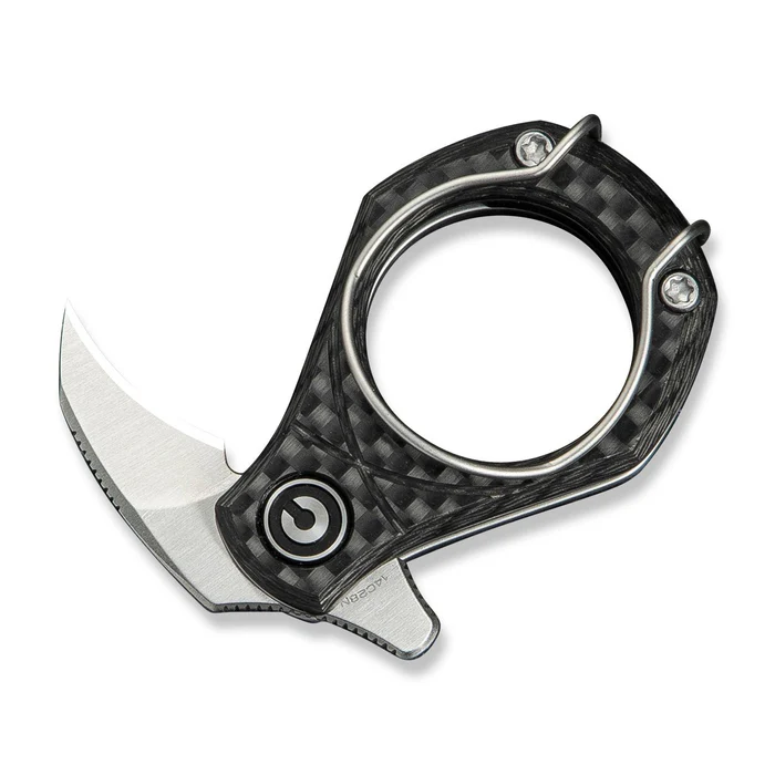 CIVIVI Pyrus Slip Joint Utility Knife Carbon Fiber Handle (0.65"" 14C28N Blade) | CIV-C23038-3