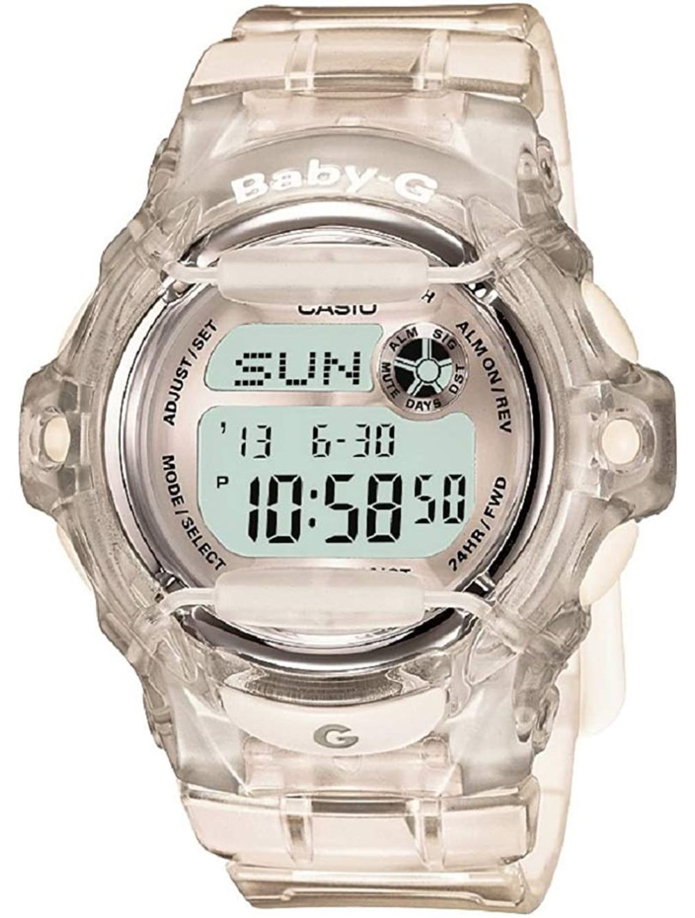 Baby-G Digital Watch w/ Translucent Strap