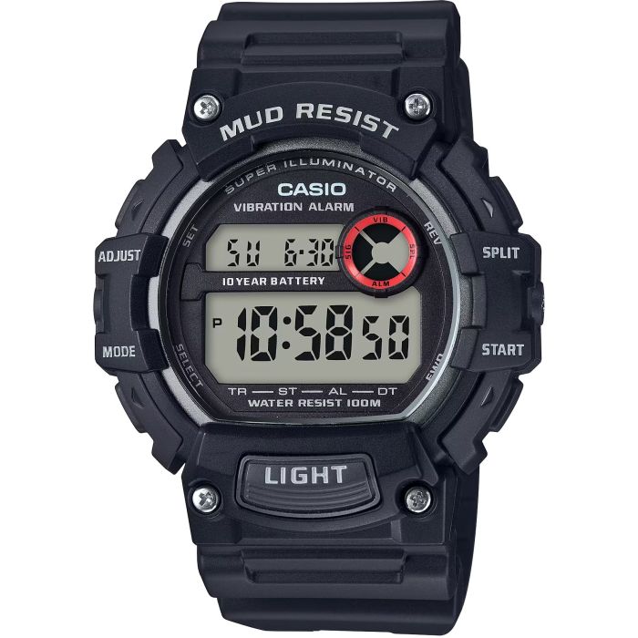 Mud-Resistant Digital Watch w/ Vibration Alarm