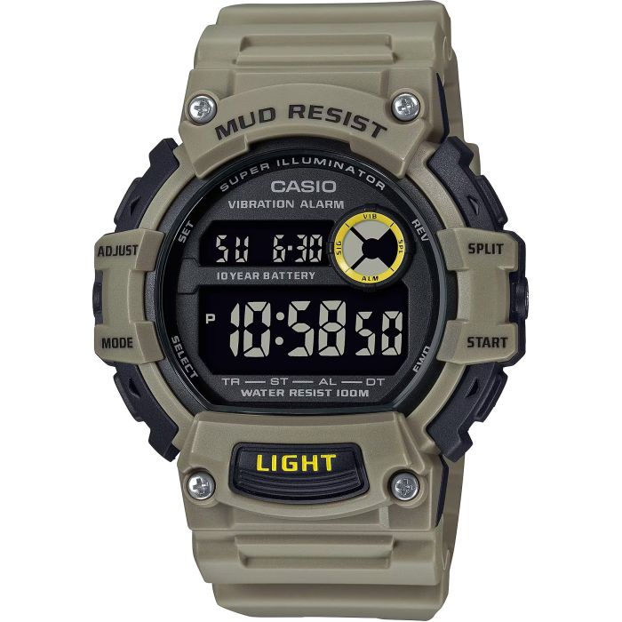 Mud-Resistant Digital Watch w/ Vibration Alarm
