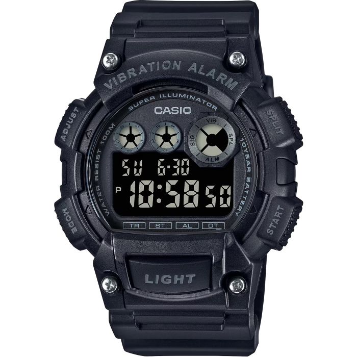 Classic Digital Watch w/ Vibration Alarm & Super Bright Backlight