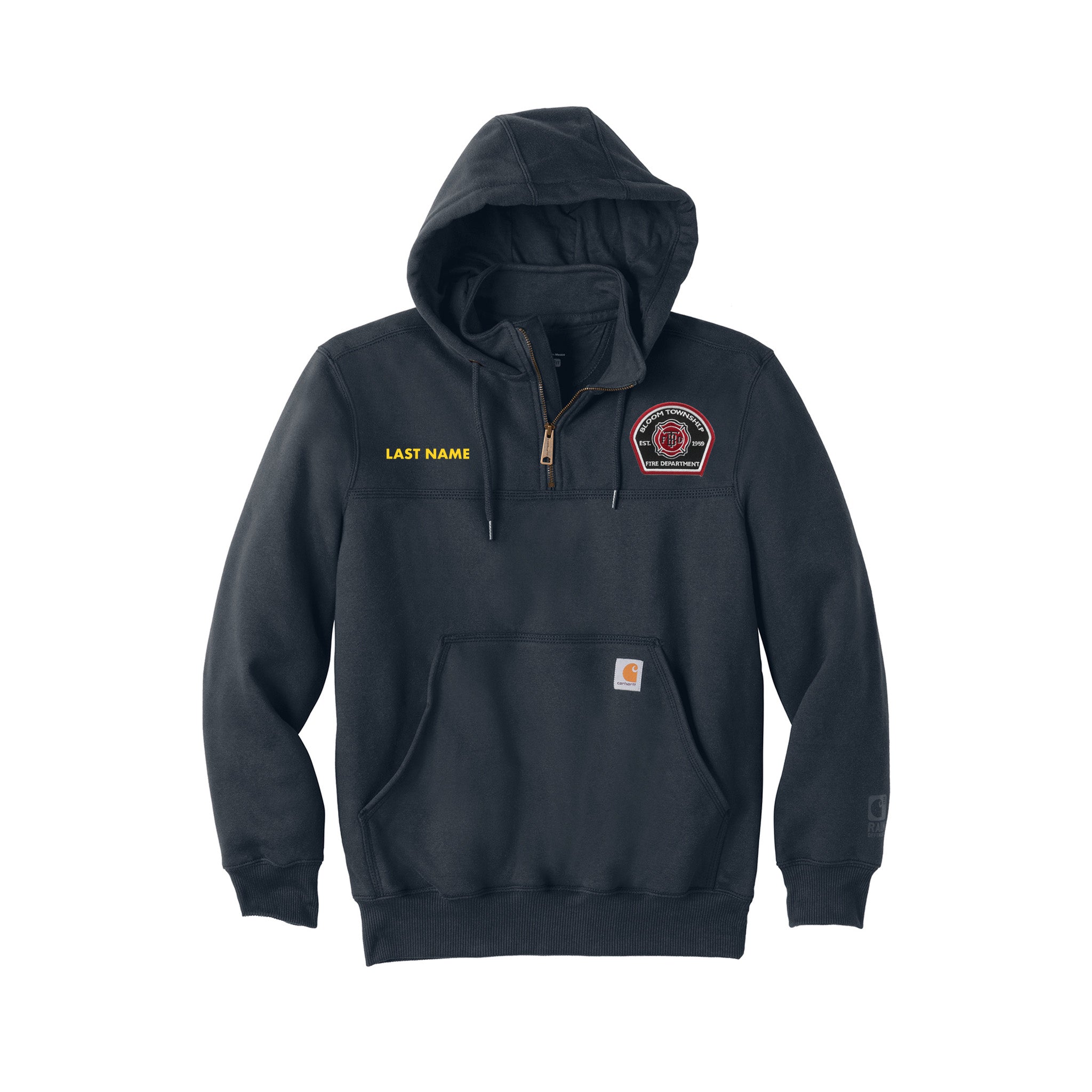 Bloom FD - Carhartt  Rain Defender  Paxton Heavyweight Hooded Zip Mock Sweatshirt