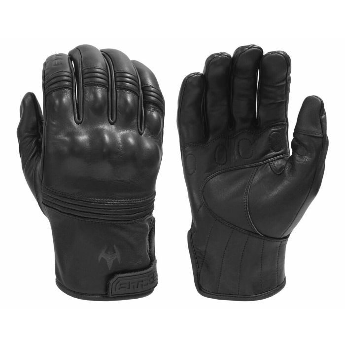 All-Leather Gloves with Knuckle Armor