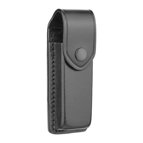 Plain Black Leather Single Magazine Holder for 9mm | DTY-8711MB