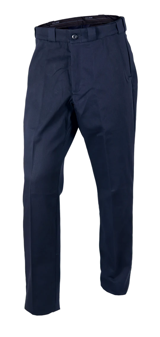 HeroShield 100% Cotton Men's 5 Pocket Plain Leg Pants | ELB-PM2009NV