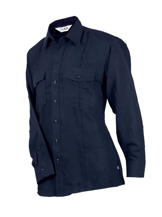 HeroGuard DuPont Nomex Men's Battalion Long Sleeve Shirt | ELB-SM1002NV