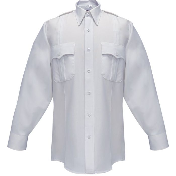 Duro Poplin Long Sleeve Shirt w/ Sewn-In Creases