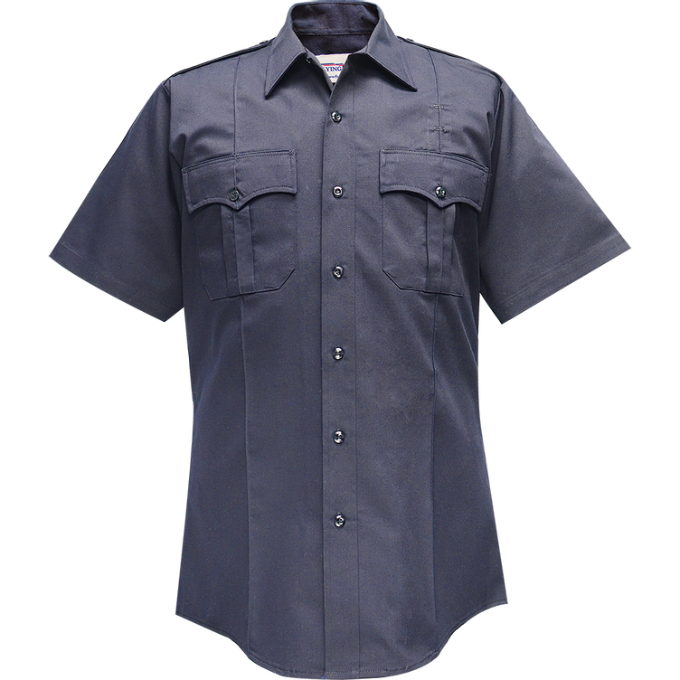 Duro Poplin Short Sleeve Shirt w/ Sewn-In Creases | FLC-F185R54