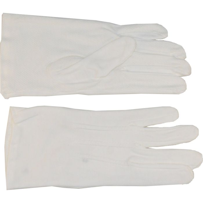 Parade Slip-On Gloves - Grip Dots w/ Raised Pointing - White