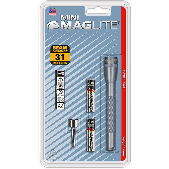 SP22 Mini Maglite 2 AAA-Cell Flashlight w/ Pocket Clip