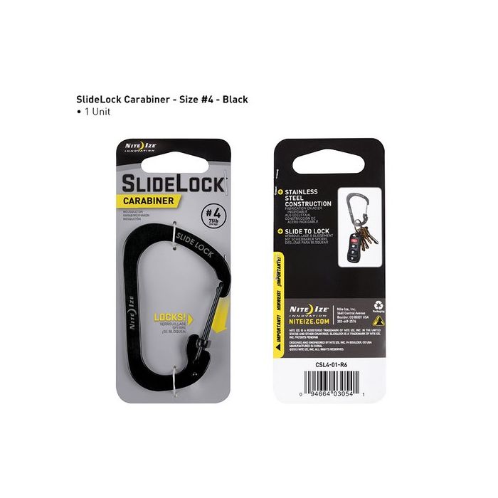 Carabiner Slidelock Steel #4