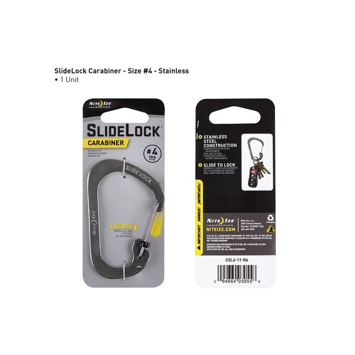 Carabiner Slidelock Steel #4