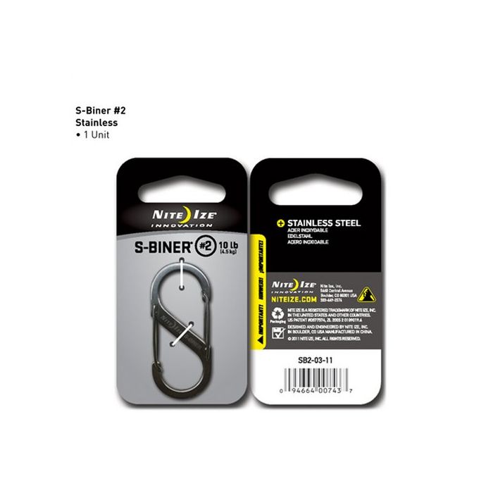 Dual Carabiner Stainless Steel