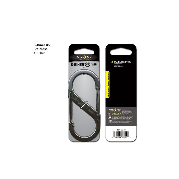 Dual Carabiner Stainless Steel