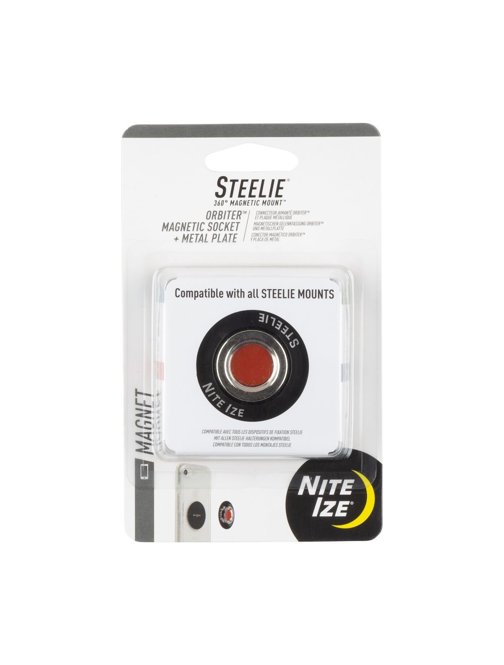 Steelie Orbiter Magnetic Socket + Metal Plate