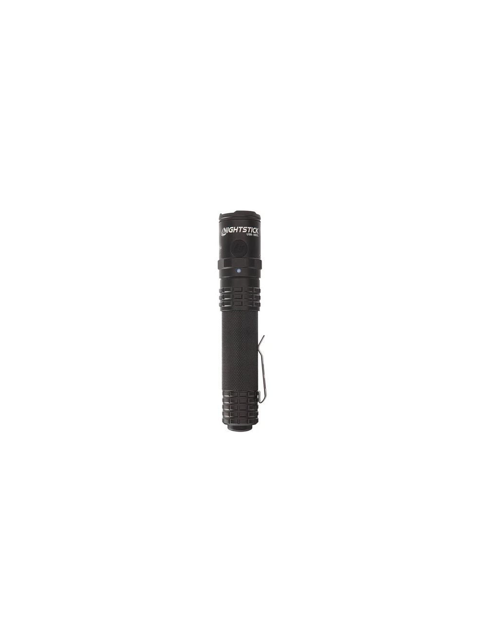 USB Dual-Light Tactical Flashlight - Black