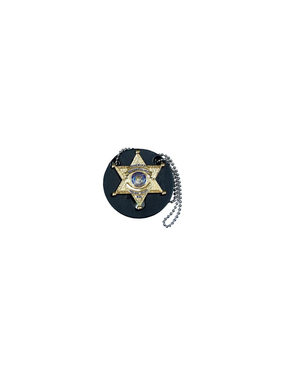 Round Universal Badge Holder w/ Chain