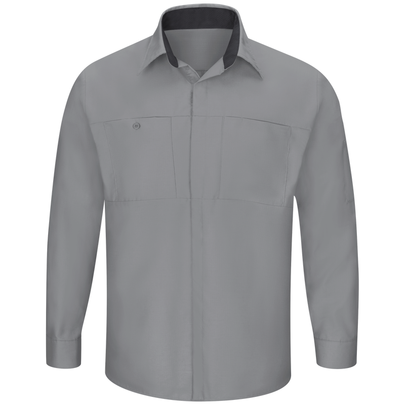 NetJets - Men's Long Sleeve Performance Plus Shop Shirt with OilBlok Technology
