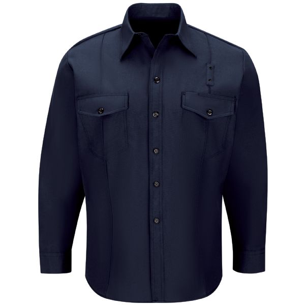 Jefferson TWP FD - Men's Classic Long Sleeve Western Firefighter Shirt - Navy