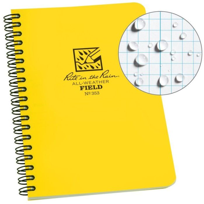 Polydura Side Spiral Field Notebook - 4.875 x 8.125