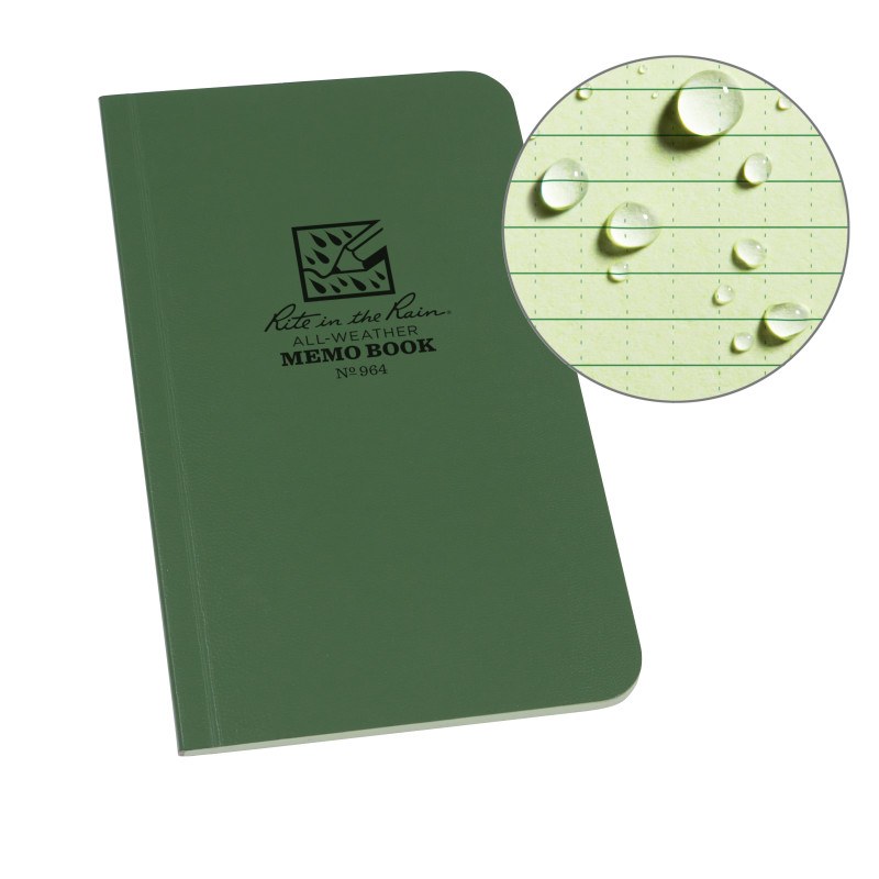 Field-Flex Universal Memo Book - Green | RIR-964BOOK