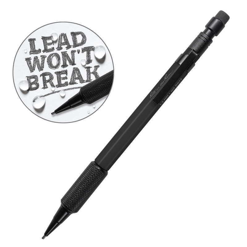 Mechanical Clicker Pencil - Black Pen with 1.3mm Black Lead | RIR-13PENCIL