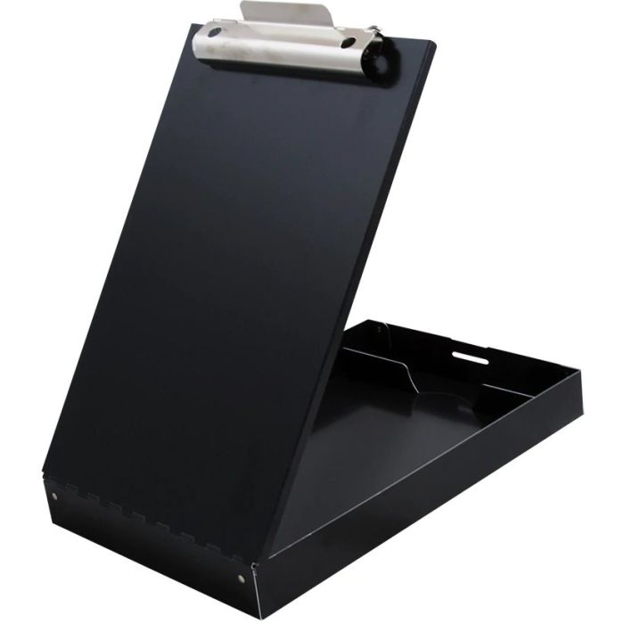 Redi-Rite Recycled Aluminum Storage Clipboard - Letter Size - Black