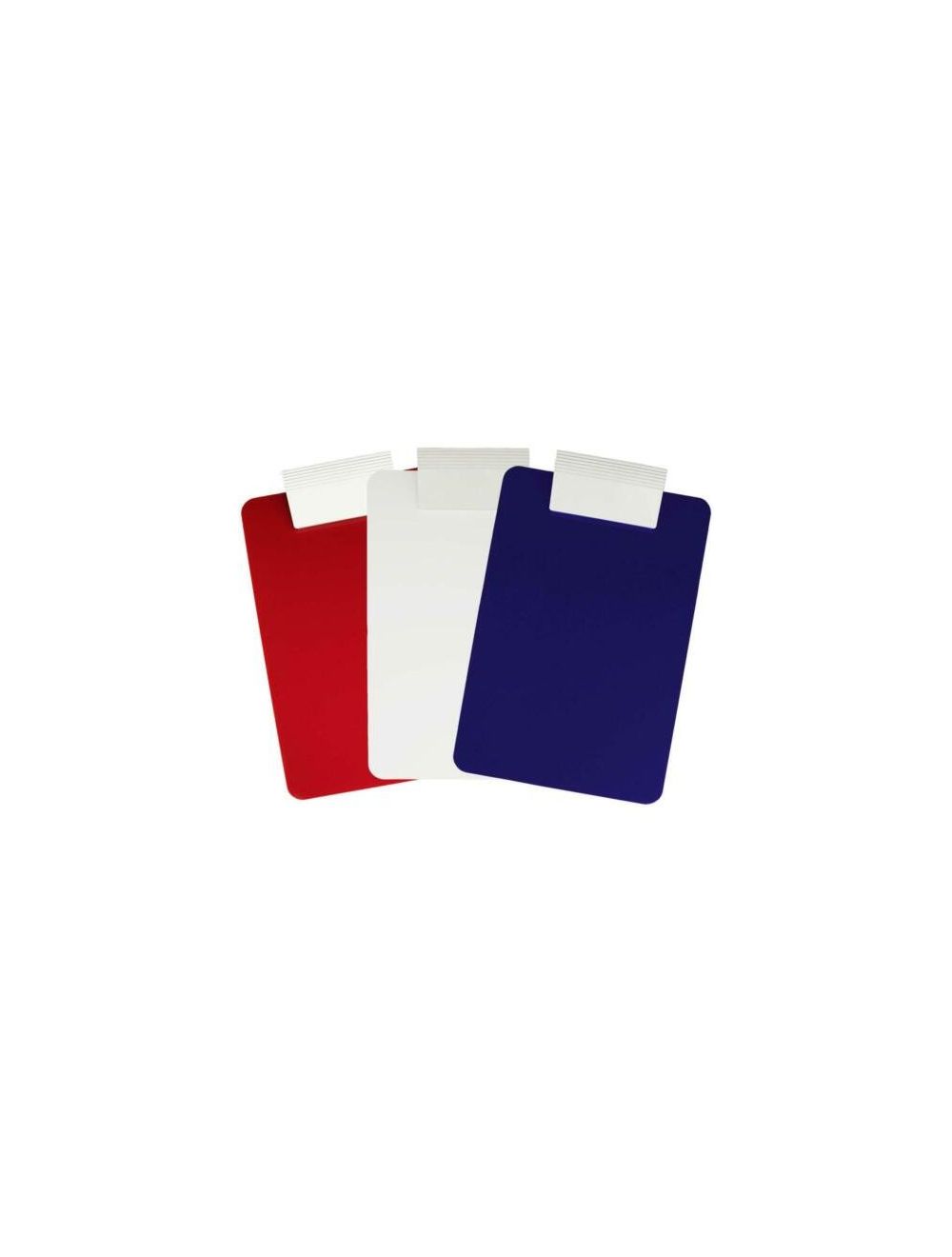 Antimicrobial Plastic Clipboard - Letter/A4 Size - Red/White/Blue 3-Pack