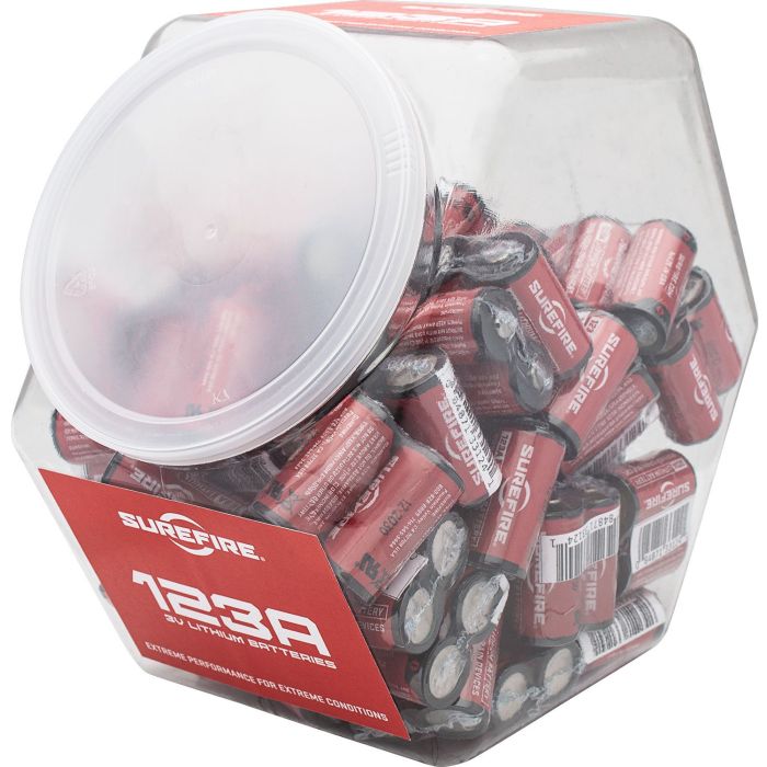 Surefire Shrink-Wrapped 123A Lithium Batteries - 65 Pairs