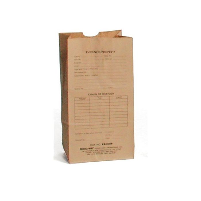 Preprinted Kraft Evidence Bags (Set of 100)