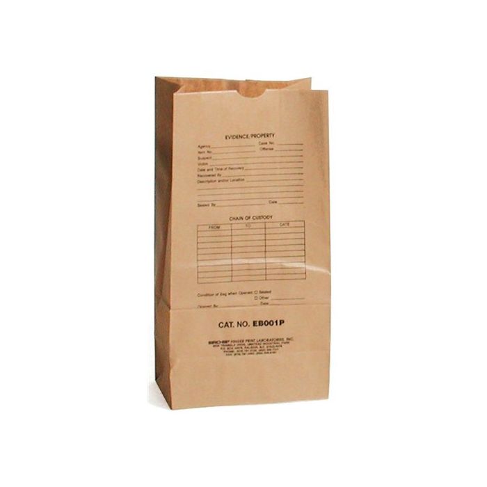 Preprinted Kraft Evidence Bags (Set of 100)