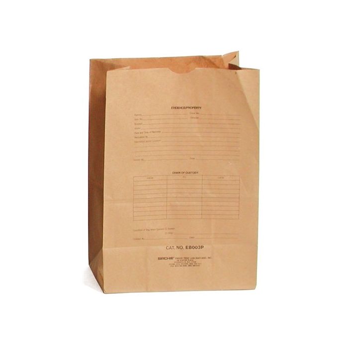 Preprinted Kraft Evidence Bags (Set of 100)