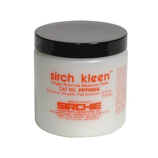 SIRCH KLEEN Fingerprint Ink Remover Pads | SIR-FPT900A