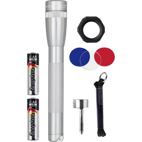 Mini Maglite Pro 2 AA-Cell LED Flashlight Combo Pack | MAG-SP2PCOMBO