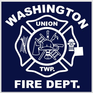 Washington Courthouse Fire - Gildan - DryBlend 50 Cotton/50 Poly T-Shirt - Navy