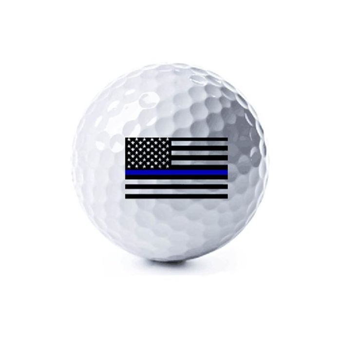 3 Pack - Thin Blue Line American Flag Golf Balls