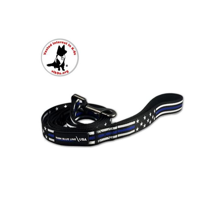 Dog Leash, Thin Blue Line Stars & Stripes