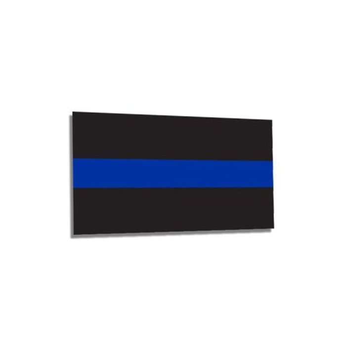 Classic Thin Blue Line Sticker, 3 x 4.5 in