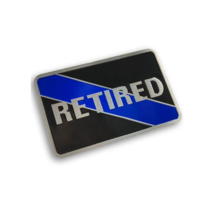 Retired Thin Blue Line Vehicle Emblem