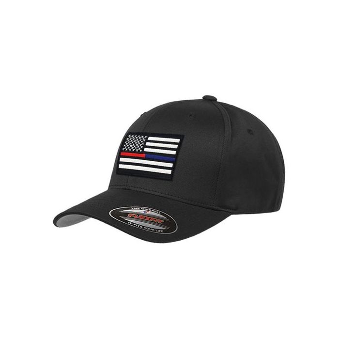 FlexFit Dual American Flag Hat