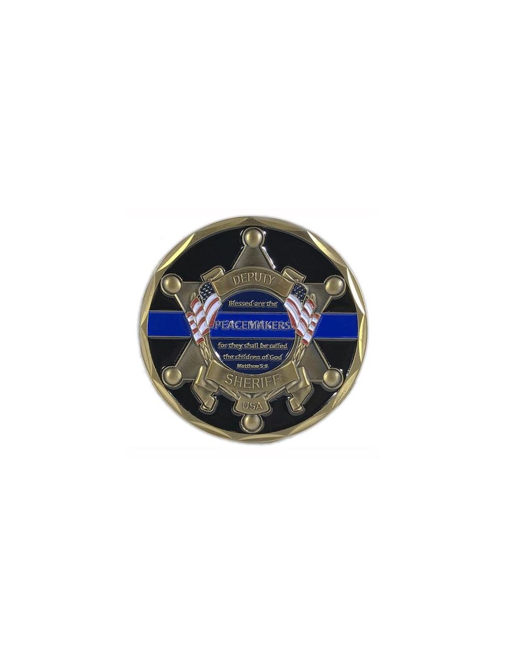 Thin Blue Line Deputy Sheriff St. Michael's Coin
