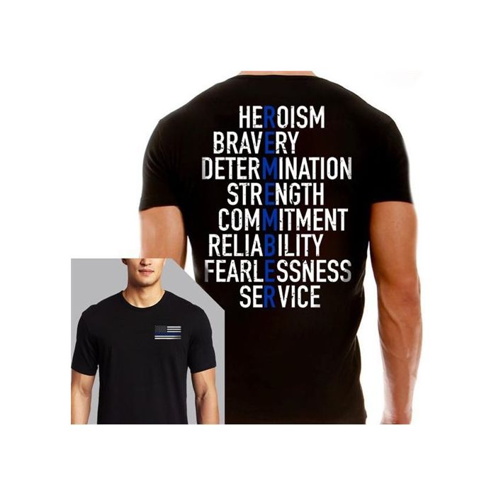 Men's Shirt - Thin Blue Line Remember