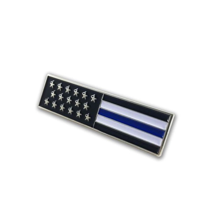 Uniform Pin - Thin Blue Line American Flag