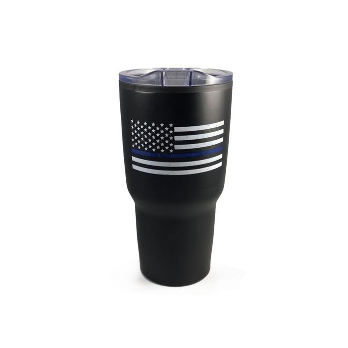 Thin Blue Line Tumbler, 30 oz